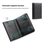 Magnetic Slim Leather-Style Wallet